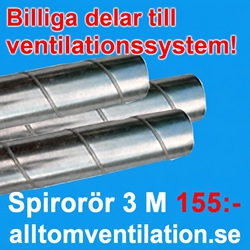 Billiga delar till ventilationssystem på alltomventilation.se